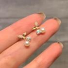 Cherry Faux Pearl Alloy Earring