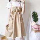 Short-sleeve T-shirt / Adjustable Strap Jumper Dress