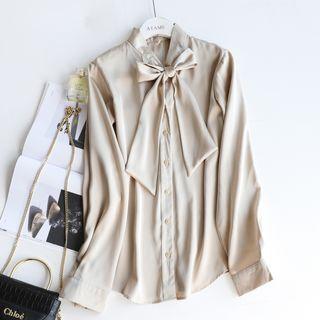 Bow-front Shirt