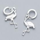 925 Sterling Silver Flamingo Dangle Earring