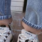 High-rise Fleece-lined Baggy Jeans