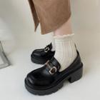 Horsebit Platform Chunky-heel Loafers