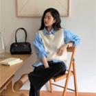 Cable-detail Sweater Vest