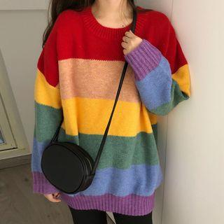 Rainbow Striped Sweater