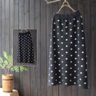 Dotted Print Knit Skirt