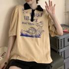 Short-sleeve Printed Polo-shirt