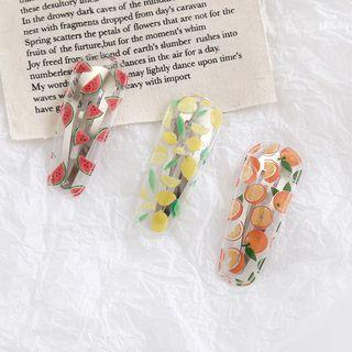 Fruit Print Transparent Hair Clip