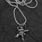 Astronaut Pendant Alloy Necklace 1 Pc - Rolo Chain Necklace - Silver - One Size