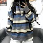 Round Neck Wide Stripe Sweater