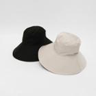 Wide-brim Cotton Bucket Hat
