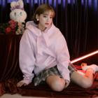 Esther Loves Chuu Bunny & Heart Tie-neck Hoodie