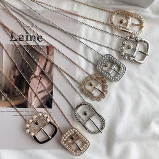 Rhinestone / Faux Pearl Pvc Belt