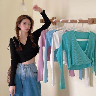 Tie-strap Knit Crop Top