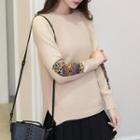 Panel Round Neck Sweater