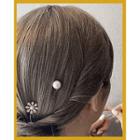 Faux-pearl Binyeo Hair Pin (set Of 5 Types) Ivory - 5