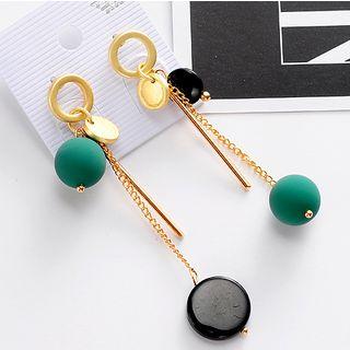 Ball Non-matching Drop Earring