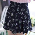 Inset Shorts Floral Flare Skirt