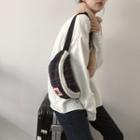 Plaid Sling Bag Plaid - Black - One Size