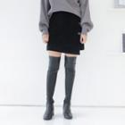 Corduroy Wrap Miniskirt