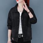Embroidered Sequined Denim Jacket
