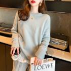 Loose-fit Plain Sweater In 5 Colors