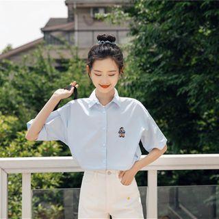 Embroider Short-sleeve Shirt