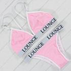 Letter Piped Bikini
