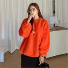 Loose-fit Sherpa-fleece Pullover