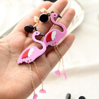 Flamingo Drop Earring