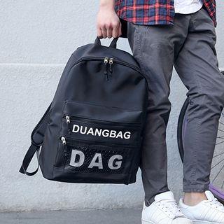 Lettering Oxford Backpack