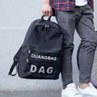Lettering Oxford Backpack