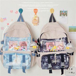 Tie-dyed Paneled Backpack
