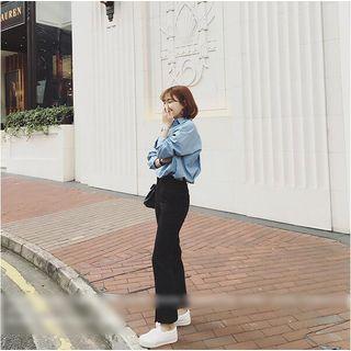 Slit Boot-cut Pants