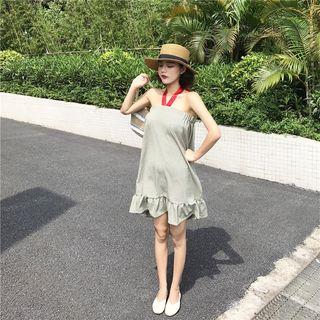 Halter Plaid Dress