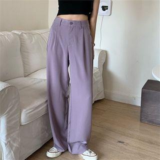 High-waist Light Wide-leg Pants