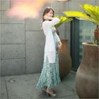 Open-front Long Cable-knit Cardigan