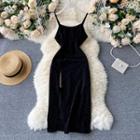 Mock Two-piece Spaghetti Strap Bodycon Dress
