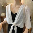 Plain Spaghetti Strap Dress / Plain Cardigan