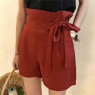 Plain Camisole Top / Wide Leg Shorts