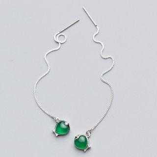 Fish Drop Threader Earring