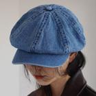 Denim Newsboy Cap Denim Blue - One Size