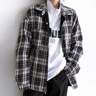 Plaid Shirt Plaid - Black - M