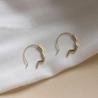 Alloy Face Silhouette Earring 1 Pair - As Shown In Figure - One Size