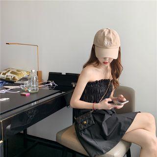 Frill Trim A-line Mini Tube Dress