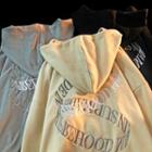 Letter Embroidered Zip Hoodie (various Designs)