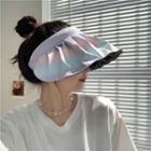 Plain Visor Hat Gradient - Light Purple & Pink & Light Blue - One Size