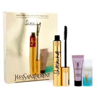 Yves Saint Laurent - Mascara Volume Effet Faux Cils Shocking Set: (1x Mascara, 1x Eye Creme, 1x Eye Makeup Remover) 3pcs