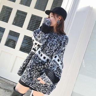 Loose-fit Melange Sweater