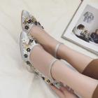 Floral High-heel Sandals