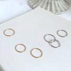 Set Of 3: Alloy Ring